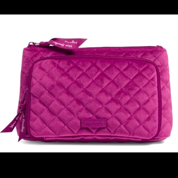 “VERA BRADLEY” Velvet Cosmetic Travel Organizer - Picture 1 of 11